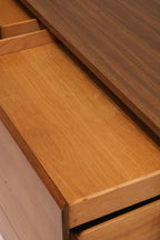 View inside open drawer showing storage depth and sturdy bottom