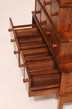 Side organization with partially open drawers showing depth and finish
