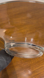 Vintage Italian Glass Large Centerpiece Bowl Glass Plate