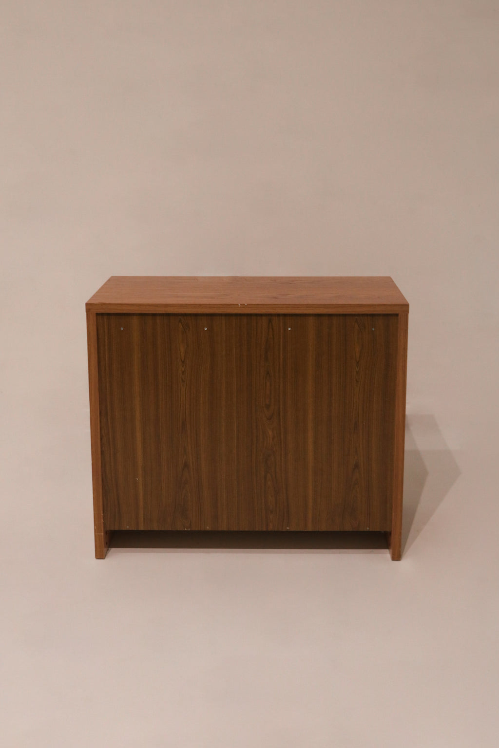 Rear view of the dresser showing finished back panel