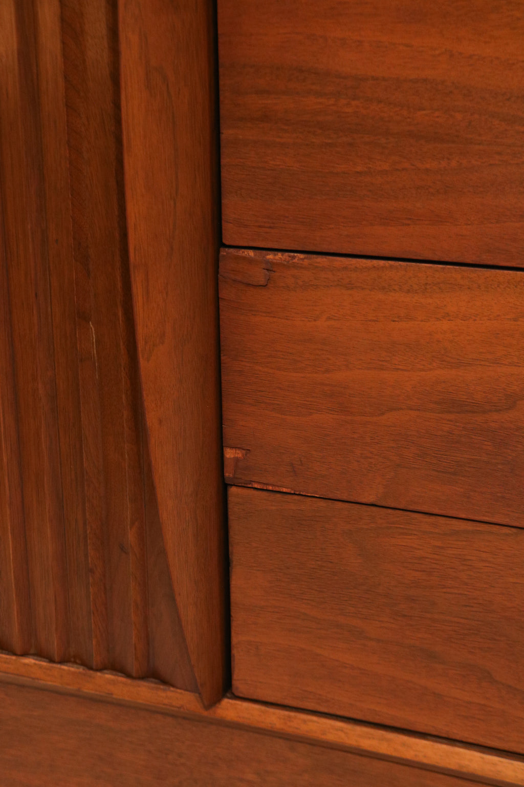 Rear view of the highboy showing the back panel finish and label if present