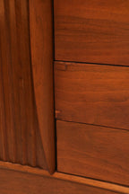 Rear view of the highboy showing the back panel finish and label if present