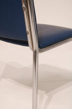 View of the seat cushion showing padding and leather quality