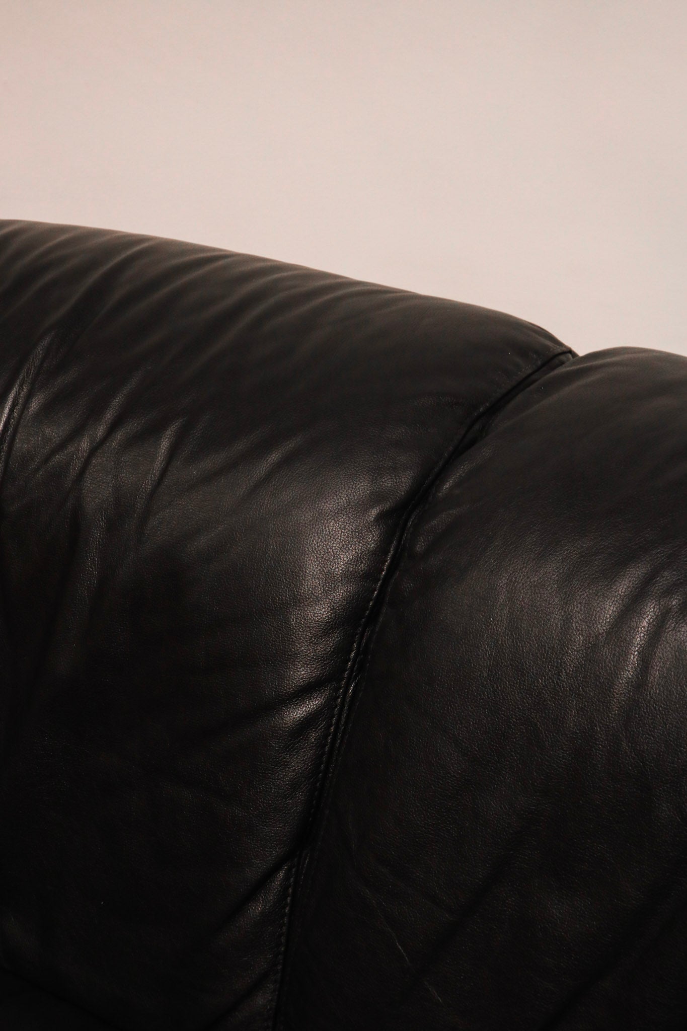 Seat leather condition close-up showing minor marks and wear almost unnoticeable