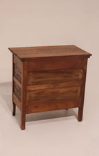 Detail of side panel wood construction and paneling