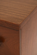 Side view of open drawers showing storage capacity and smooth slide