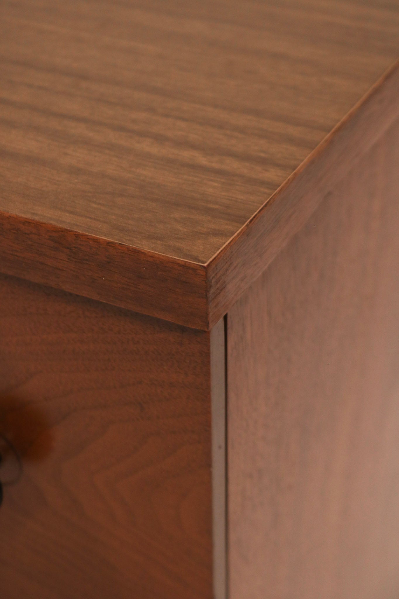 Side view of open drawers showing storage capacity and smooth slide