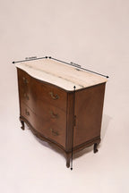 Dimensions diagram 40 by 21 by 35 inches antique marble top chest