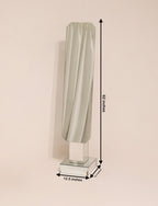 Dimensions diagram 12.5 by 12.5 by 62 inches vintage postmodern standing mirror measurements