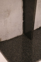 Interior corner joint detail showing stone slab construction and assembly