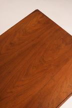 Close-up of the tapered leg base characteristic of mid-century style