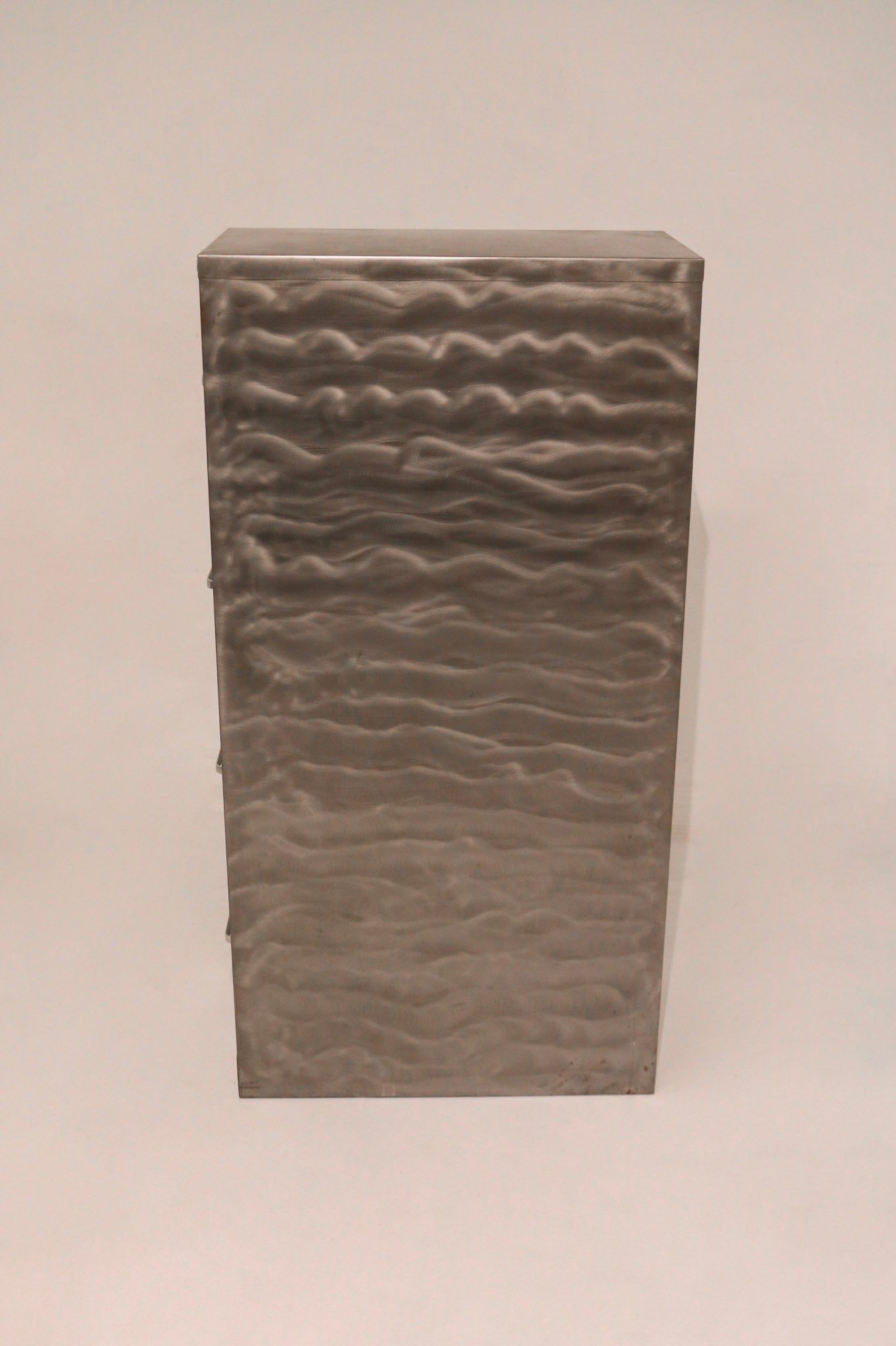 Top corner detail showing metal construction and industrial rivet style