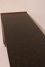 Top-down view of the black laminate surface condition and dimensions