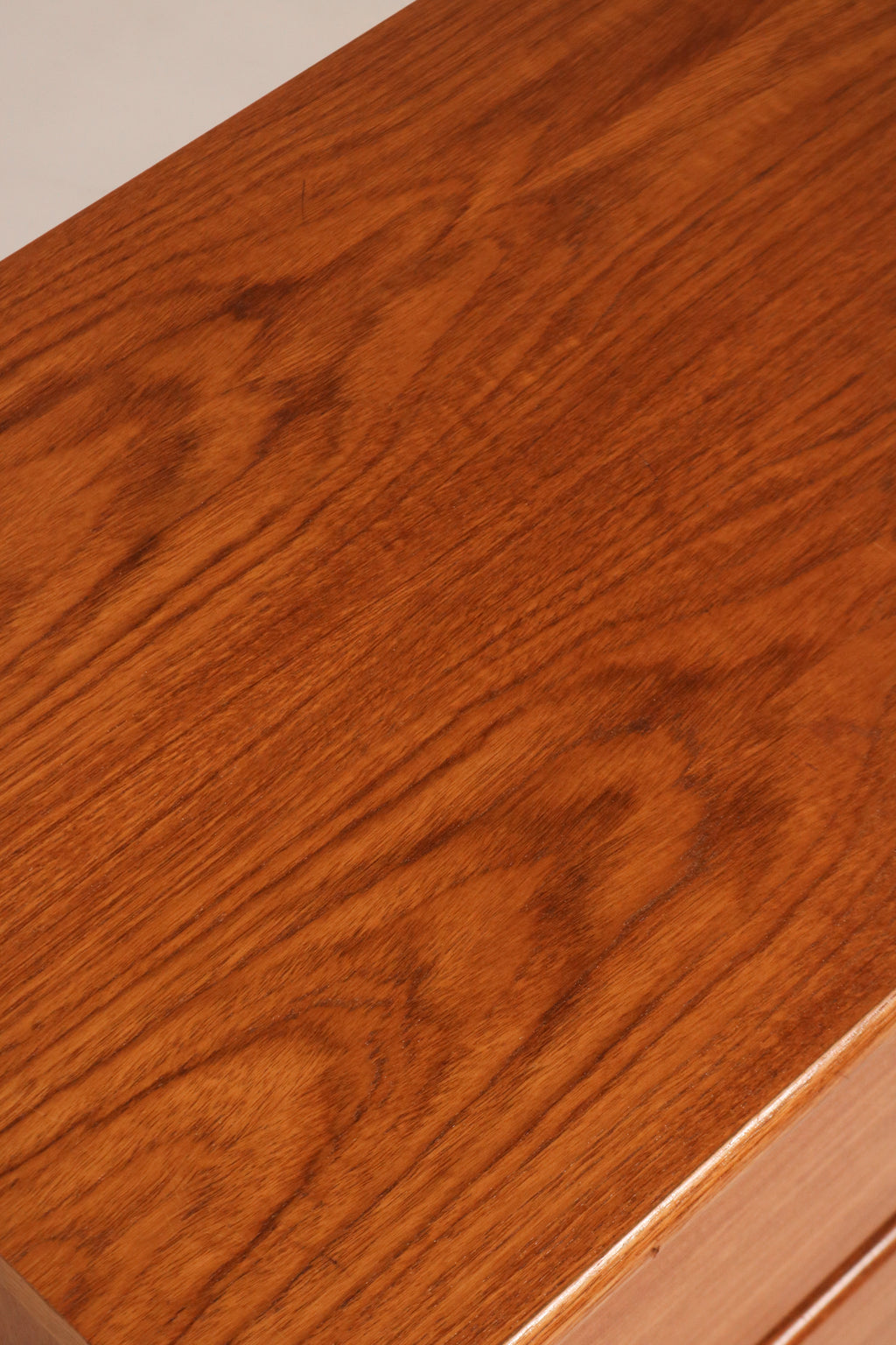 Top-down view of the dresser surface showing minor scratches as noted