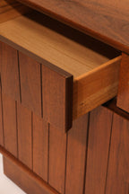 Top drawer open revealing compartment and clean interior