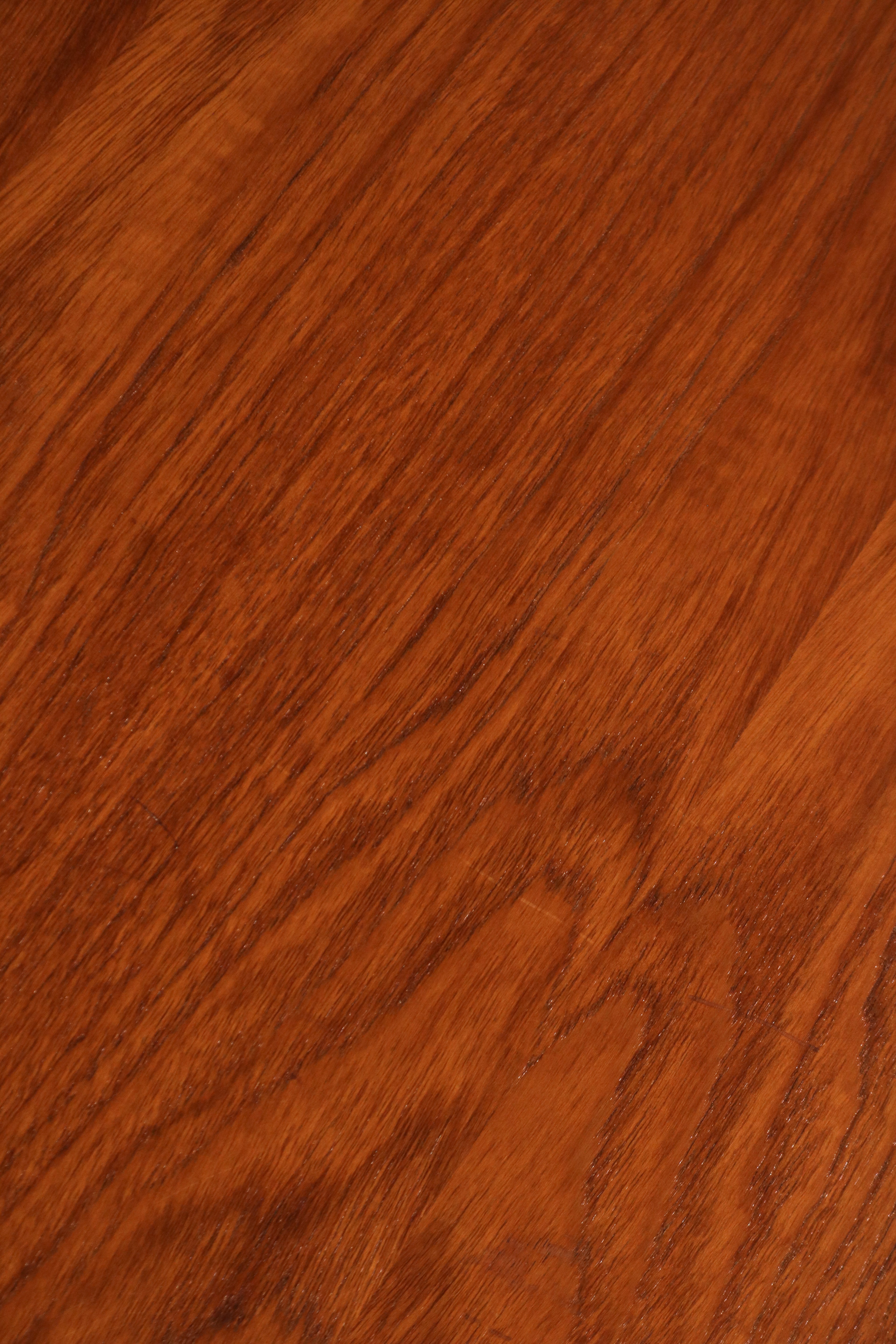 Close-up of the top surface condition and teak finish quality