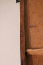 Underside view showing solid wood construction and joinery