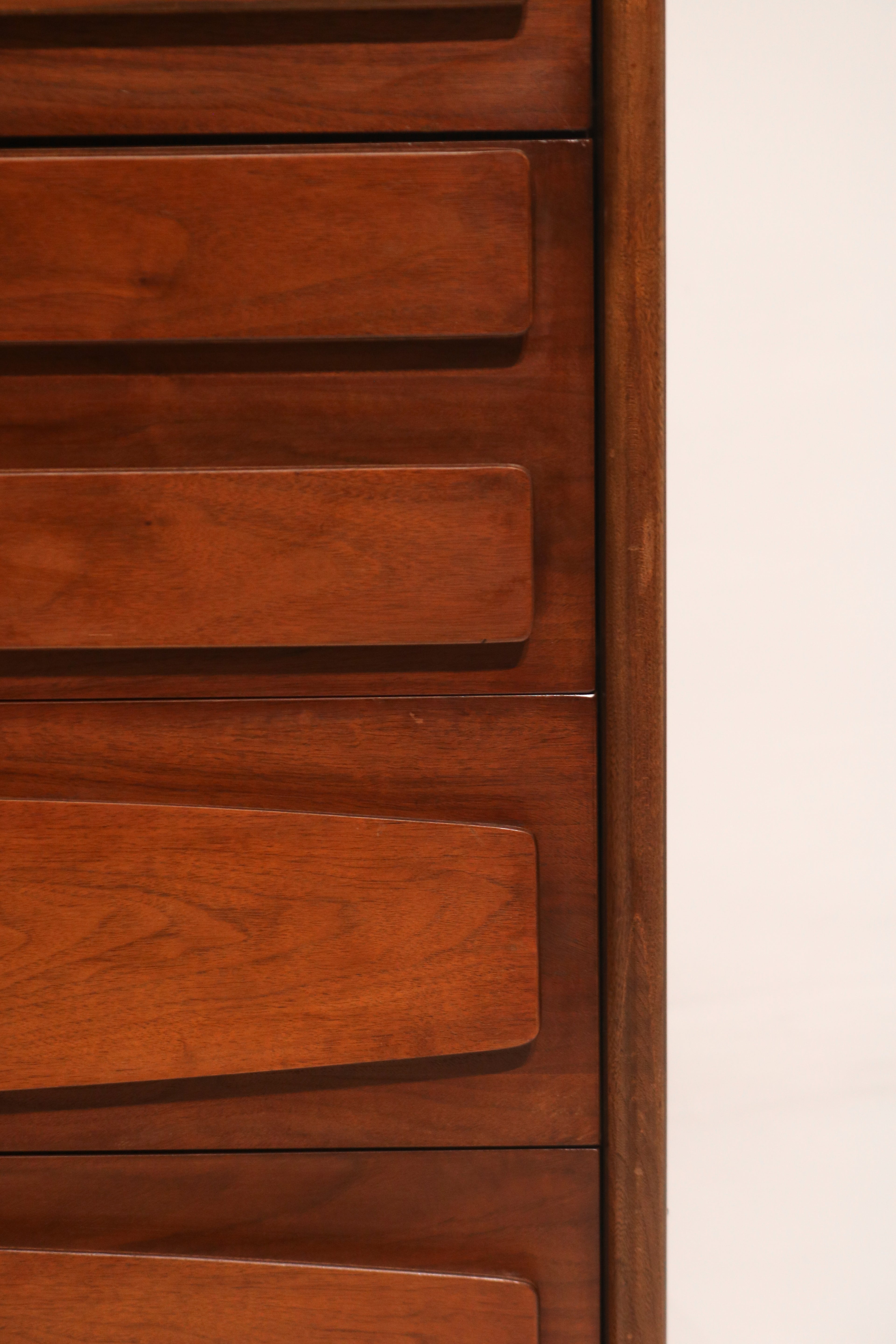 View into the upper drawer showing storage space and cleanliness