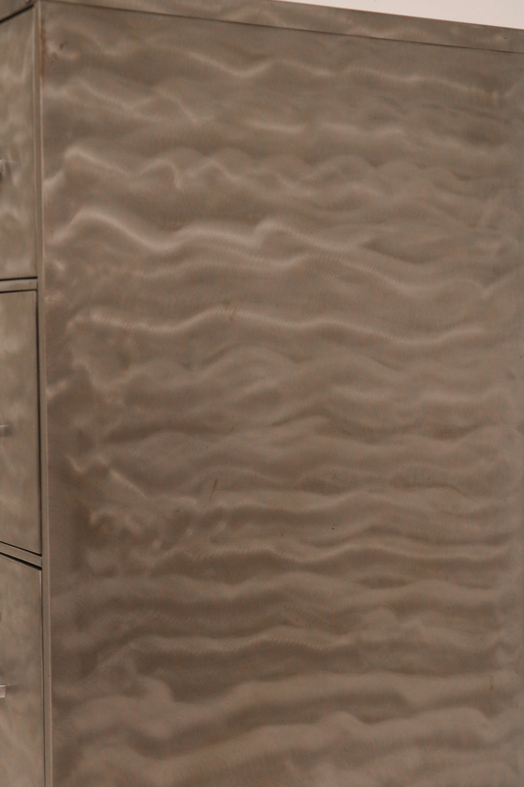 Upper front corner detail showing clean lines and industrial design