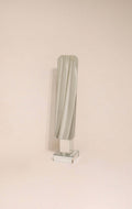 Vintage postmodern standing full length mirror with geometric mirrored body 62 inches tall